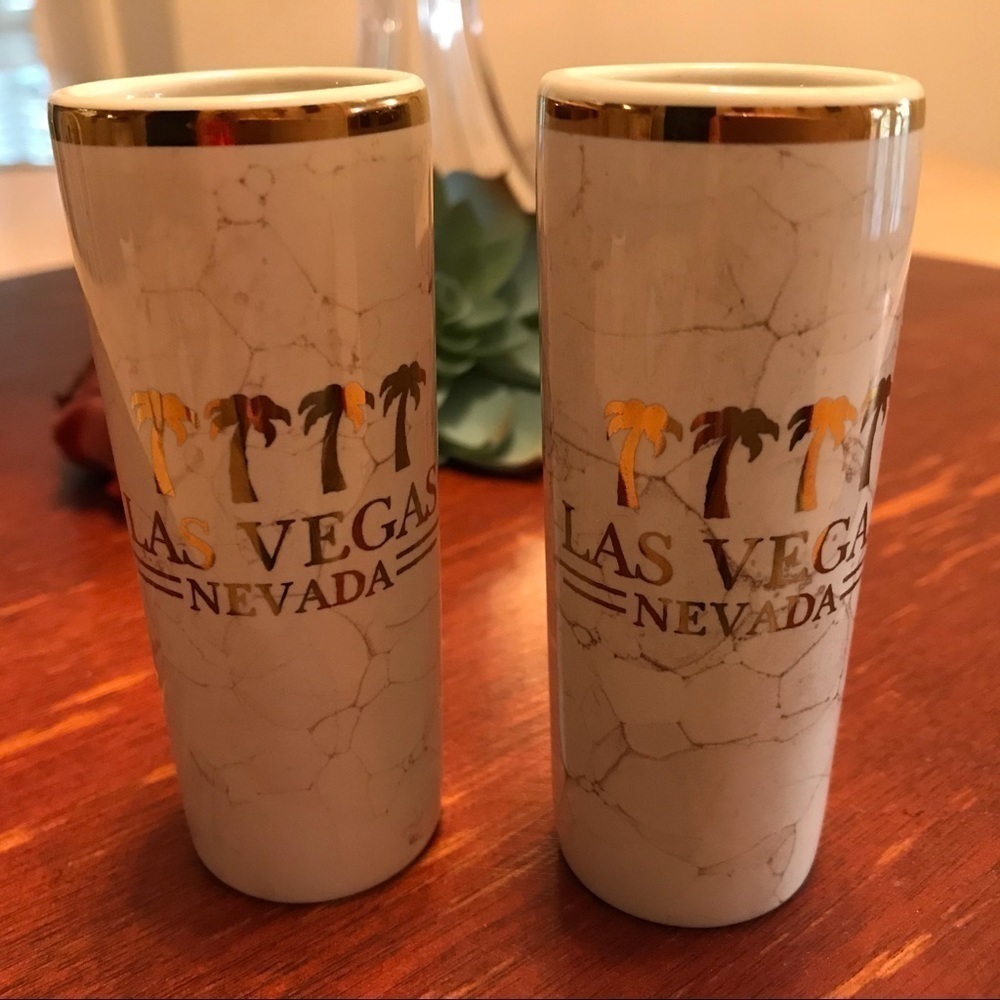 Las Vegas Nevada Pair of Shot Glasses